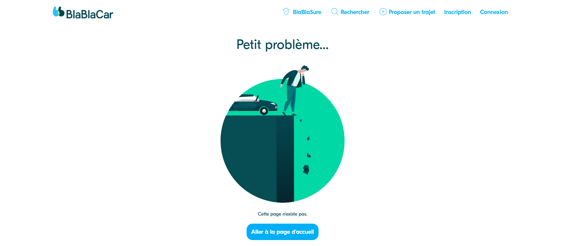 Page erreur blablacar.fr