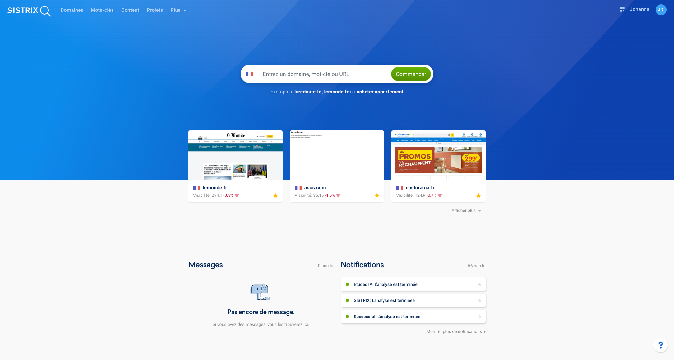 Interface de la Toolbox SISTRIX