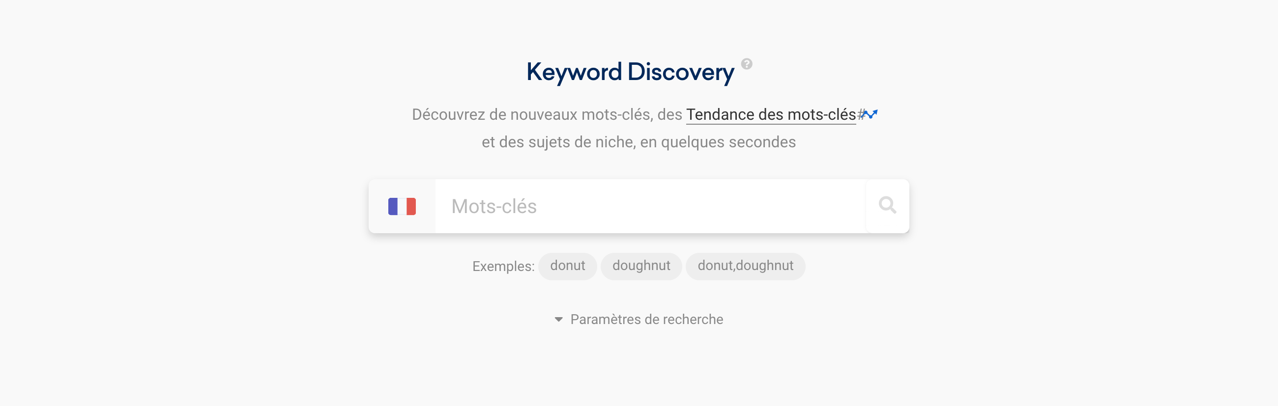 Accéder à l'outil gratuit Keyword Discovery depuis la toolbox SISTRIX